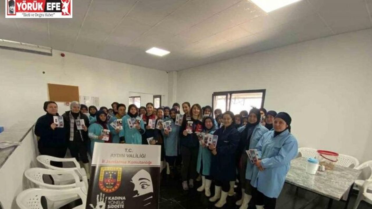 Çine’de kadınlar kadına karşı şiddet konusunda bilgilendirildi