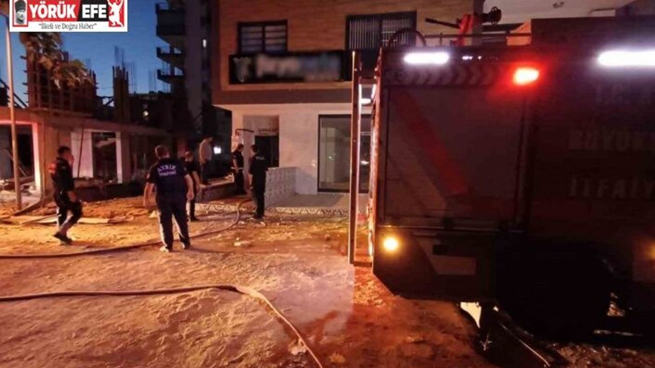 Asansör panosunda çıkan yangın itfaiyeyi harekete geçirdi