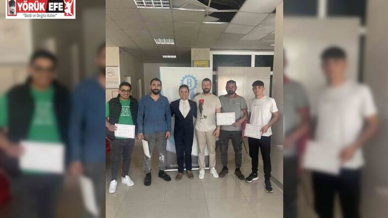 İncirliova’da tarım makineleri operatörleri belgelerine kavuştu