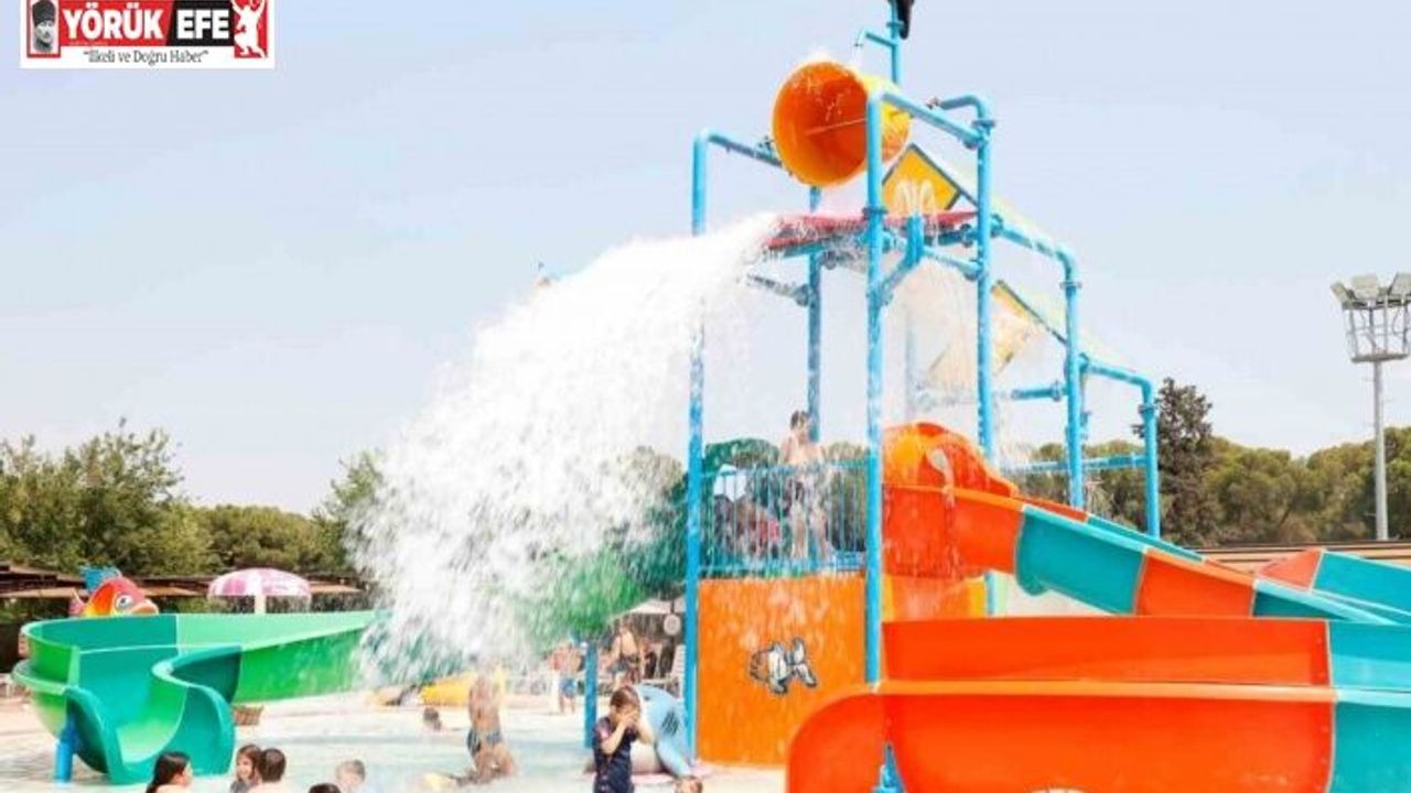 Aydın Tekstil Park’taki Aquapark çocukların gözdesi oldu