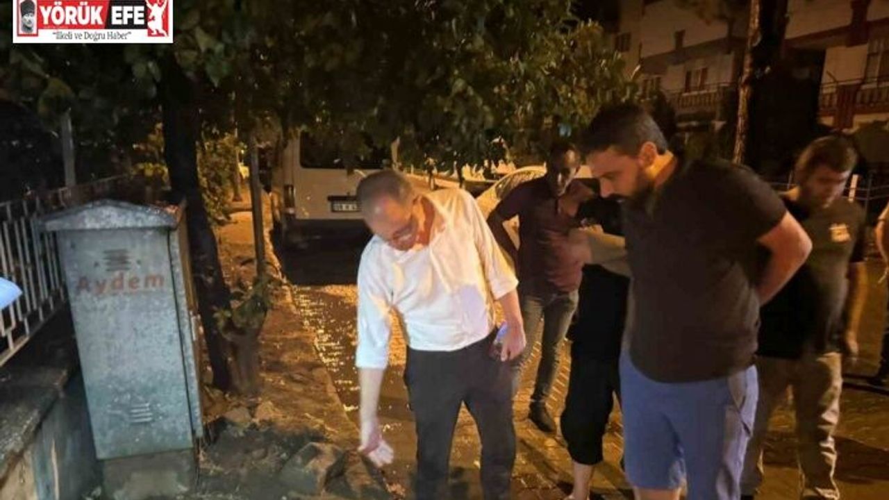 Kuyucak’ta sağanak sonrası belediye ekipleri seferber oldu