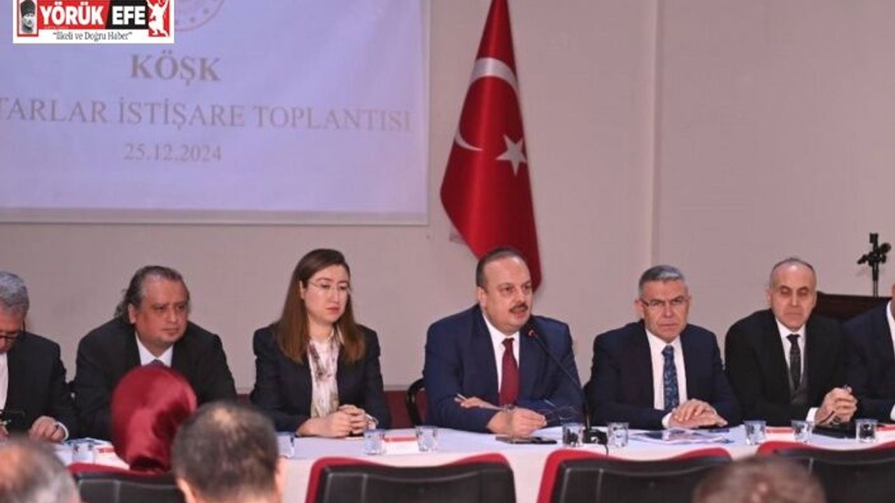 Aydın Valisi Canbolat, Köşk’te muhtarlarla toplantıda buluştu