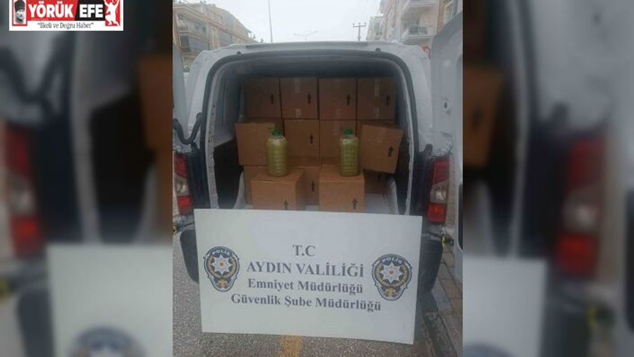 Aydın’da 850 litre tağşiş yağ ele geçirildi