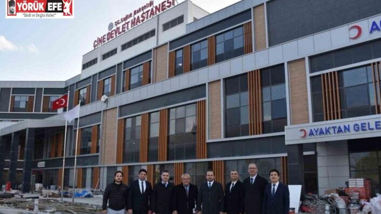 Çine Devlet Hastanesi’ndeki son çalışmalar yerinde incelendi