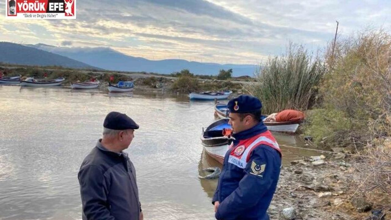Jandarma Bafa Gölü’nde denetimlere devam ediyor