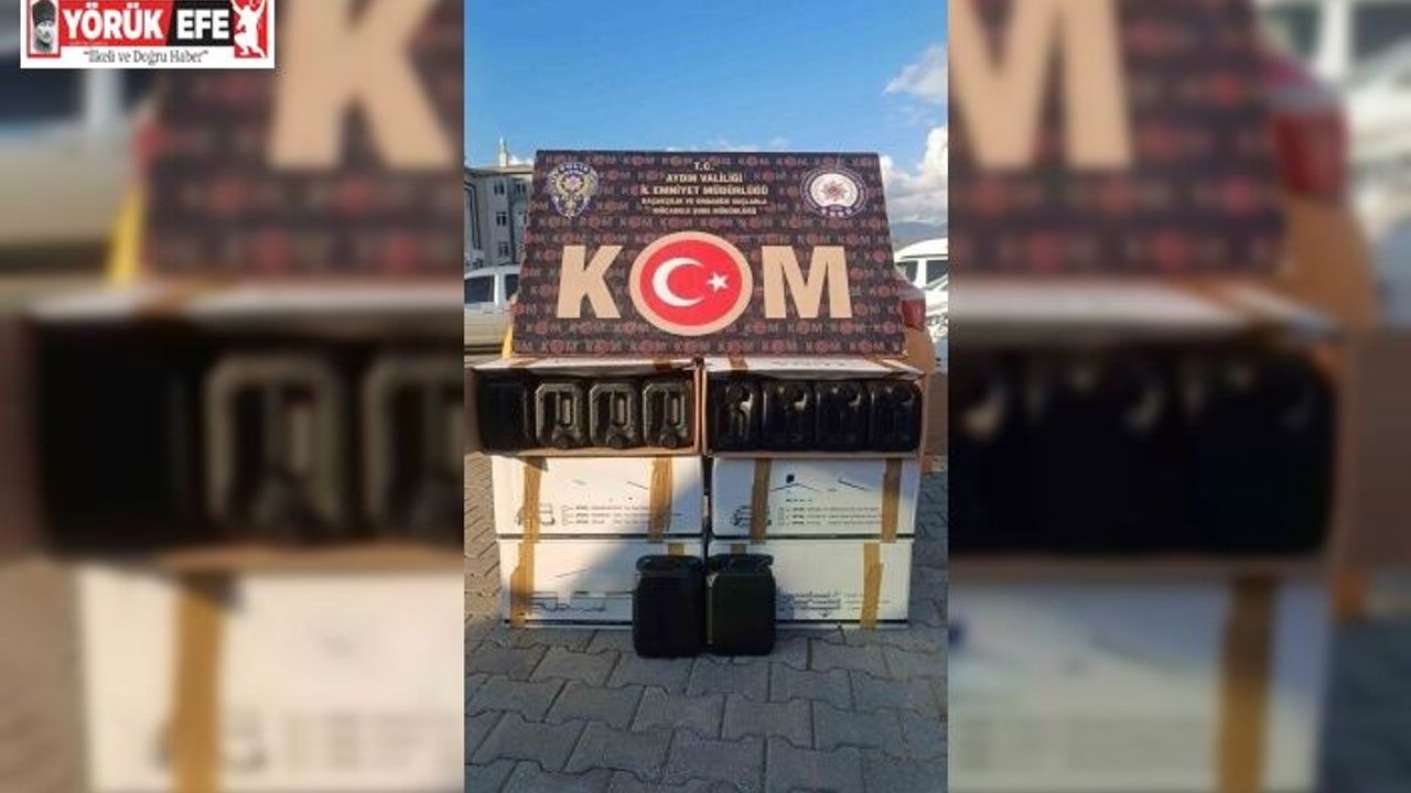 Aydın’da 130 litre etil alkol ele geçirildi