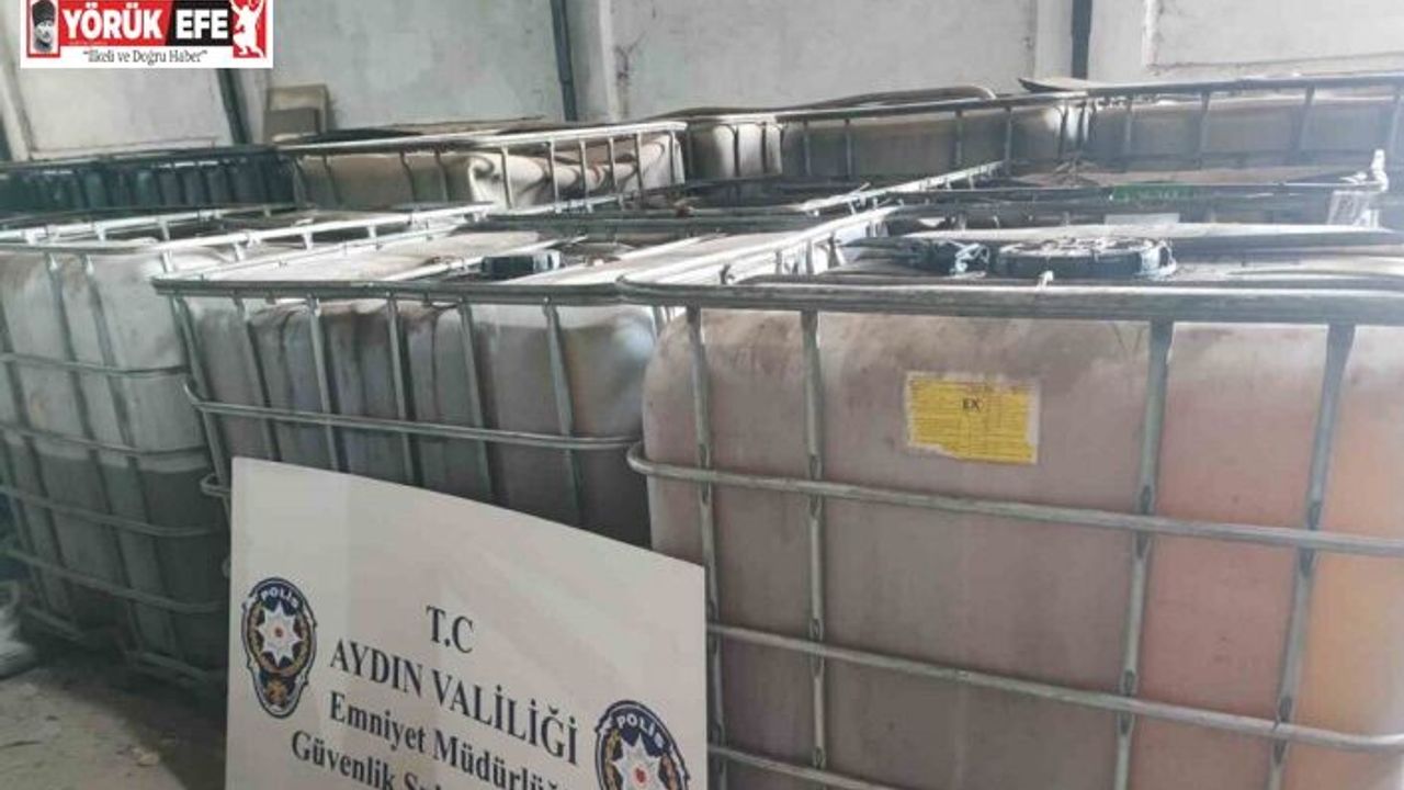 Aydın’da 2 bin 940 litre tağşiş yağ ele geçirildi