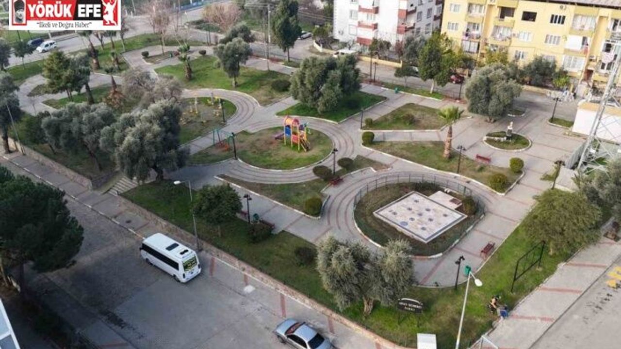 Nazilli’deki yeşil alanlarda temizlik ve bakım çalışması sürüyor