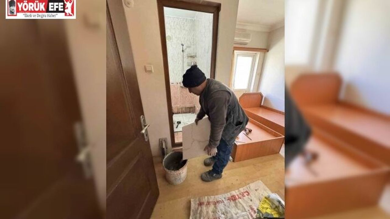 Karacasu’da misafir evi konforlu hale getirildi