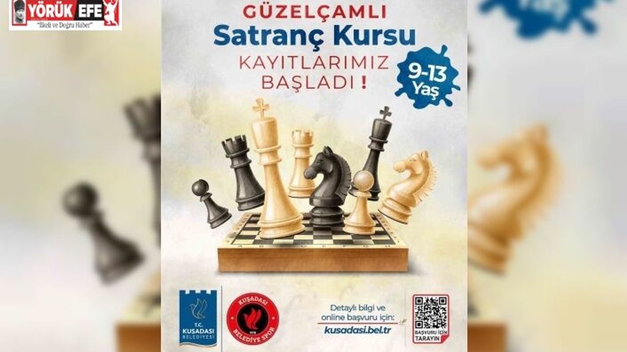 Kuşadası Belediyesi’nden çocuklar için ücretsiz satranç kursu