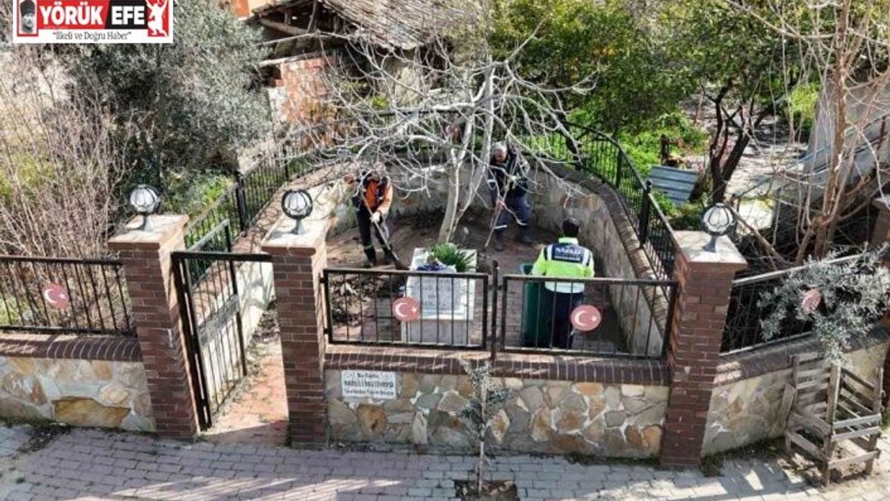 Nazilli Belediyesi’nden Ramazan öncesi türbelerde bakım ve temizlik çalışması