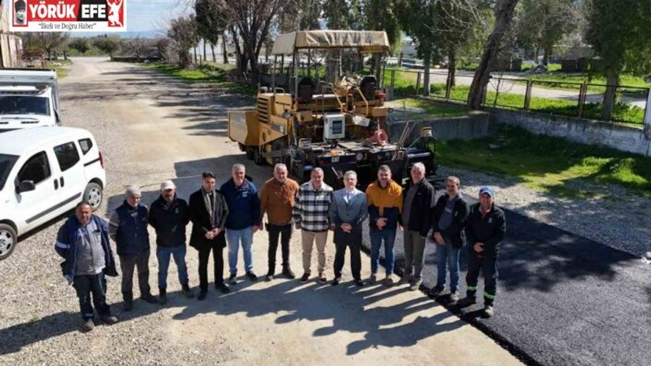 Nazilli’de atıl makineler tamir edildi, ilk asfalt serimi başladı