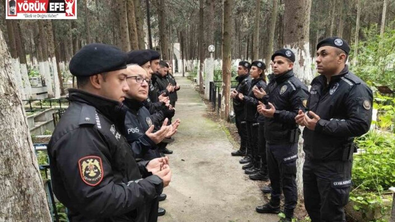 Şehit polis Fuat Kaplan mezarı başında anıldı