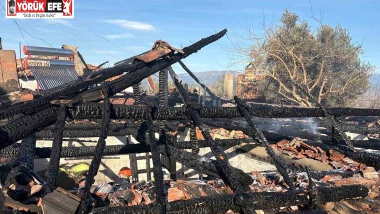 Alevlere teslim olan ev kullanılamaz hale geldi