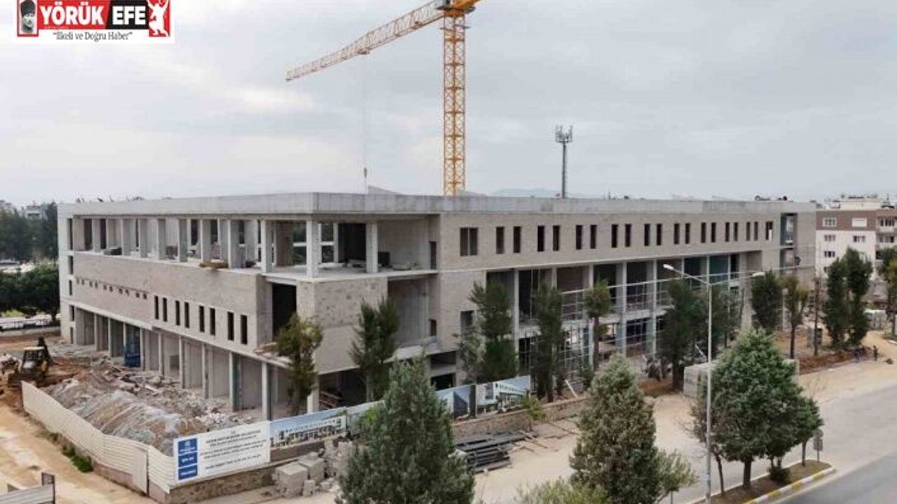 Aydın Büyükşehir Belediyesi Mimar Sinan Kapalı Spor Salonu inşaatı hızla sürüyor