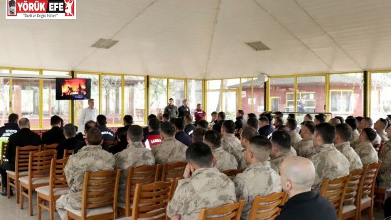Aydın’da jandarma personeline orman yangını eğitimi