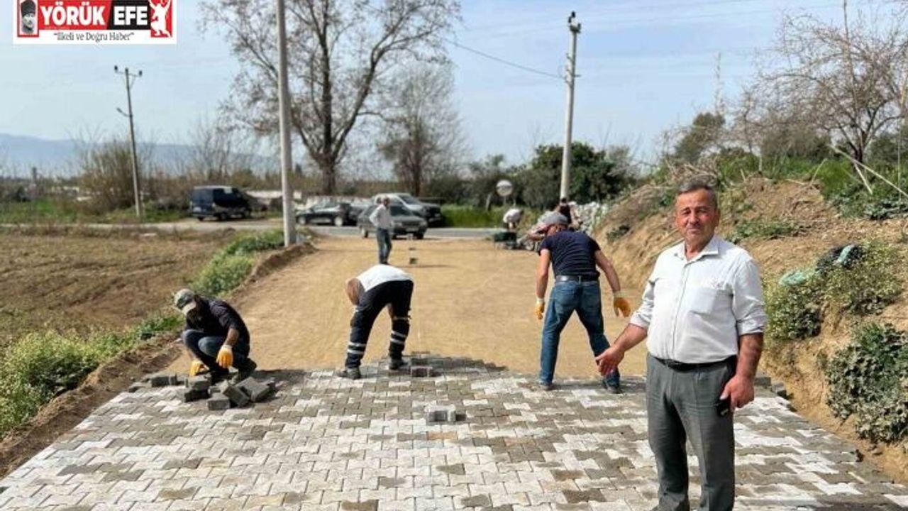 Nazilli Belediyesi Güzelköy Mahallesi’ndeki yol yapım çalışmasını tamamladı