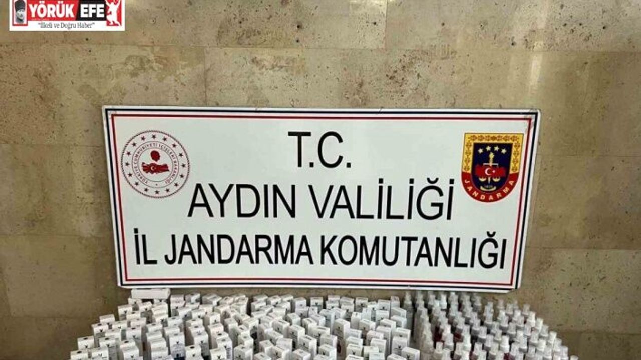 Piyasa değeri 1 milyon liranın üzerinde taklit parfüm ele geçirildi