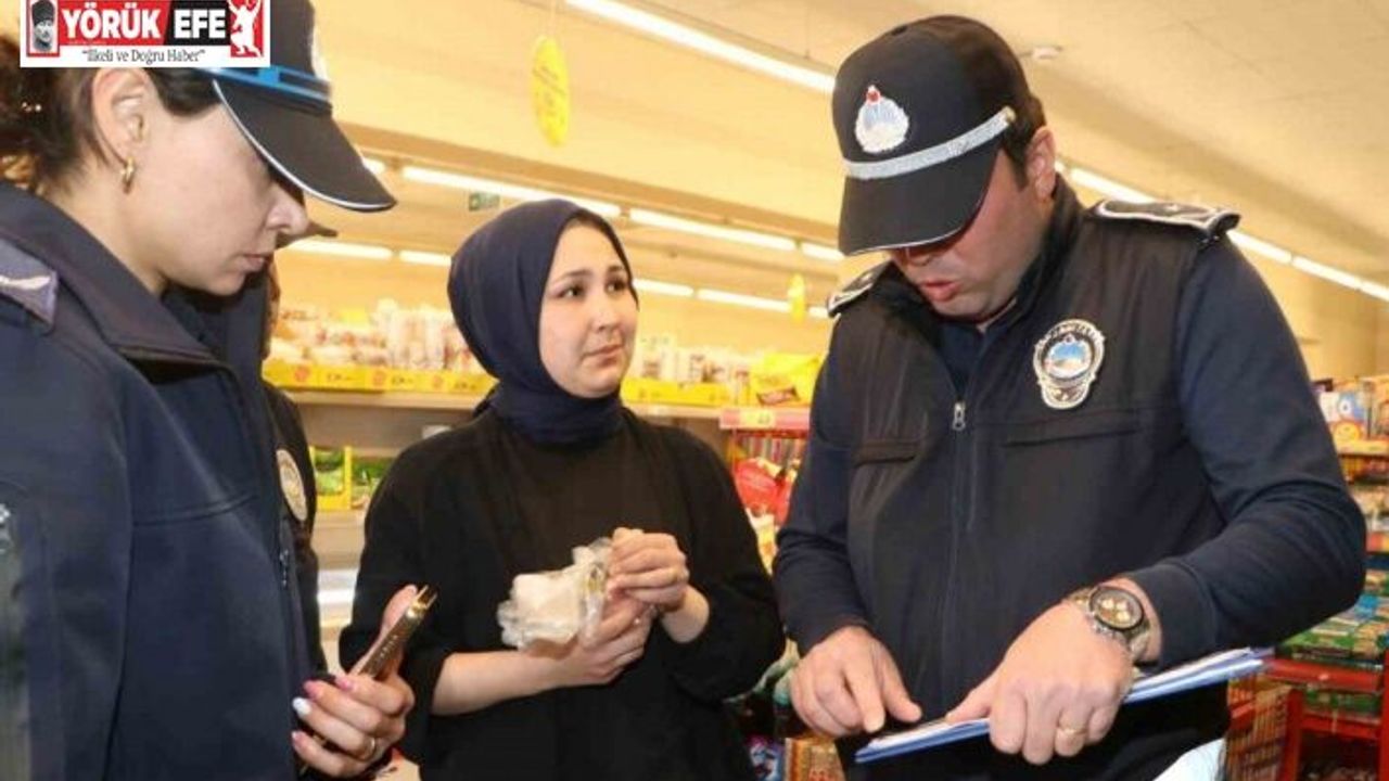 Söke Belediyesi zabıta ekiplerinden marketlerde denetim