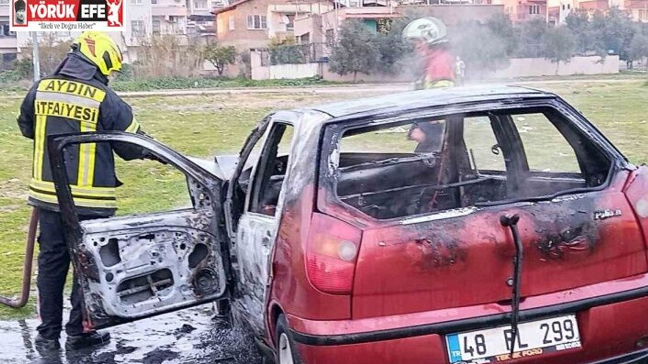 Tamircilere kızan kadın aracını benzin dökerek yaktı