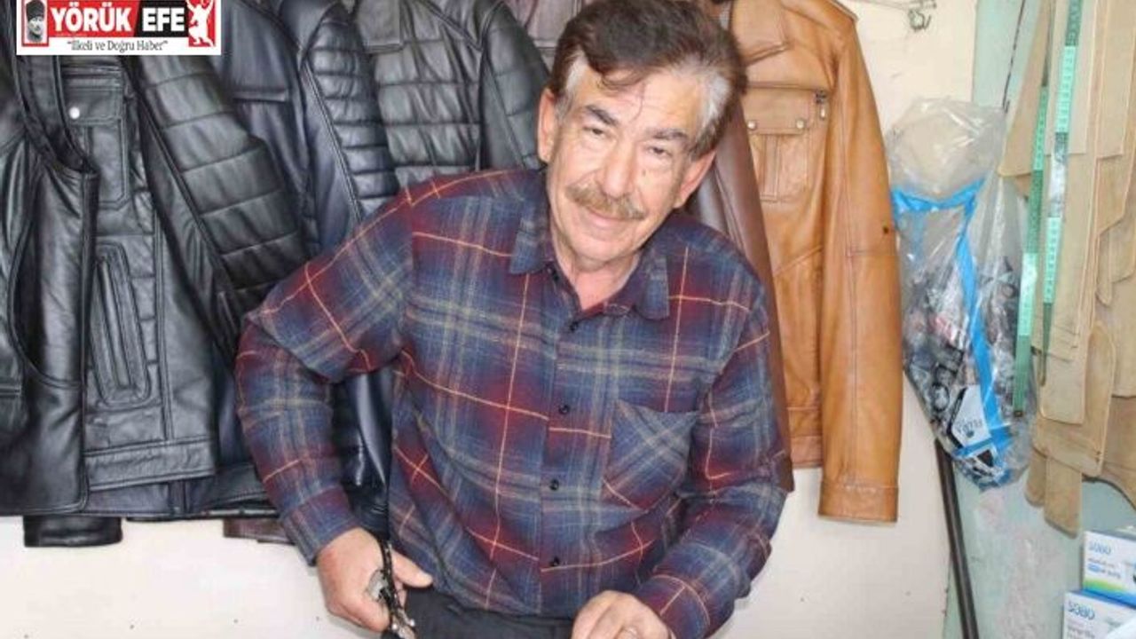Topladığı ham deriler, elinde sanata dönüşüyor