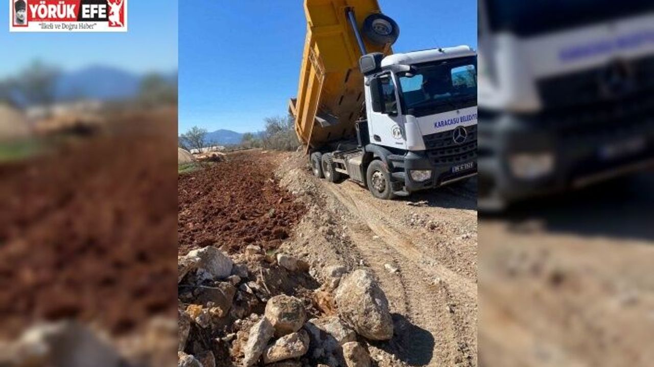 Yaykın Mahallesi’nde yol çalışmaları devam ediyor