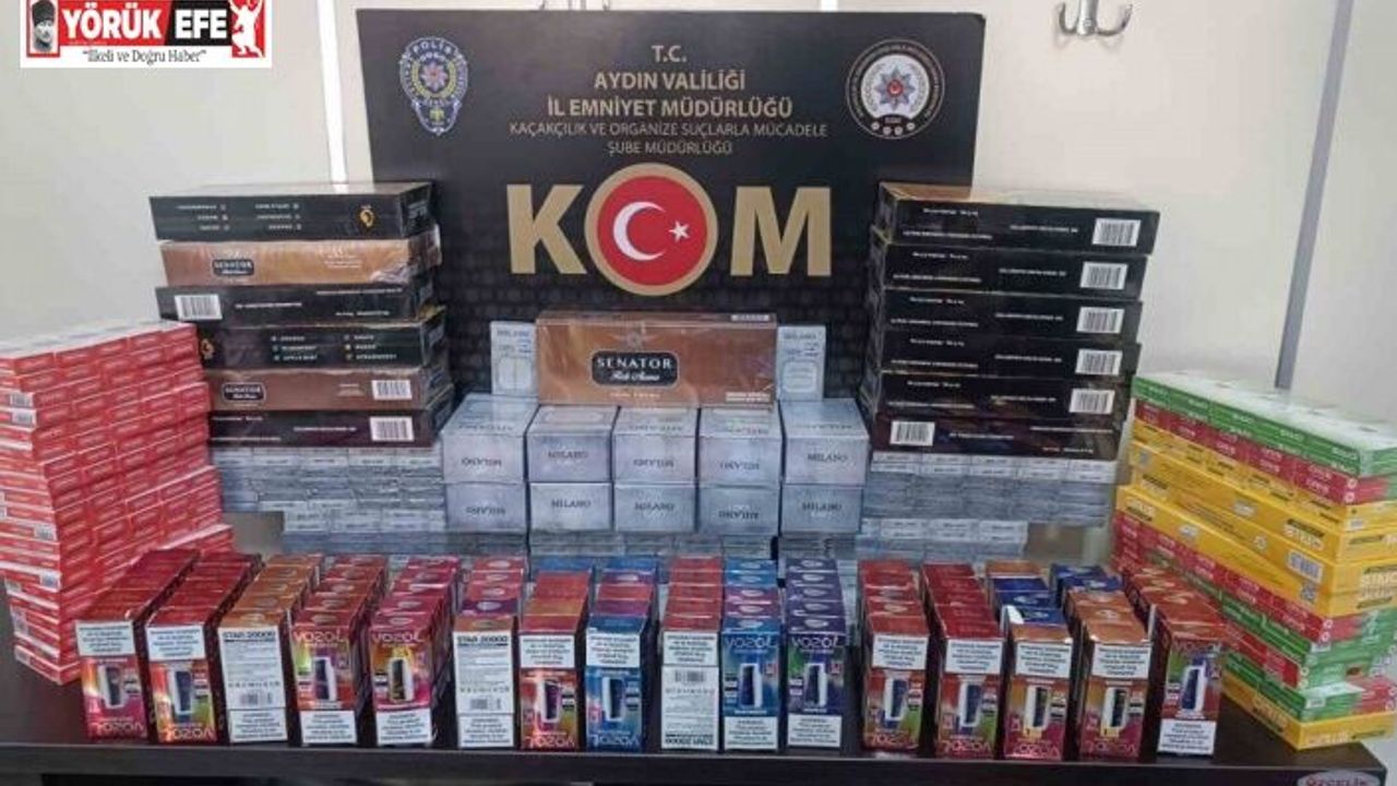 Aydın emniyeti KOM ekipleri kaçakçılığa geçit vermiyor