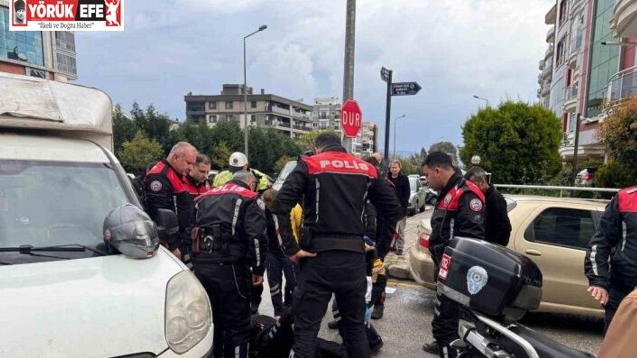 Motosikletli Polis Timi kazaya karıştı: 1 polis yaralı