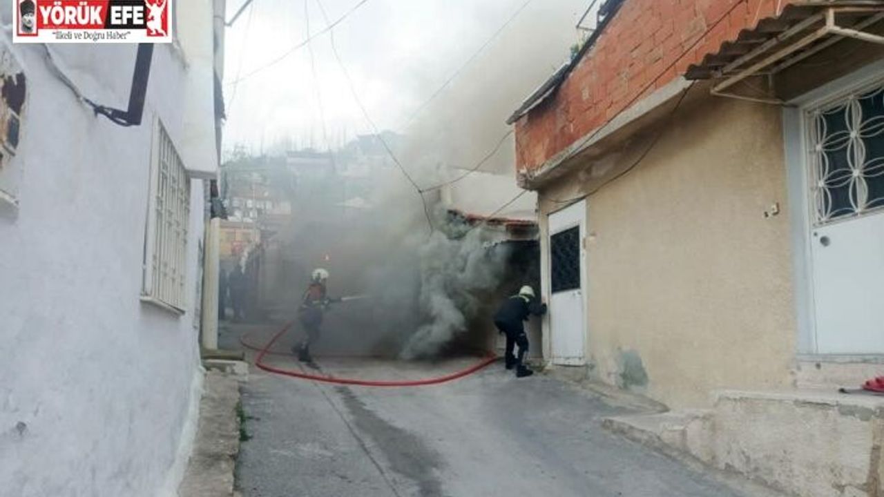 Söke’de elektrikli şofbenden çıkan yangın korkuttu