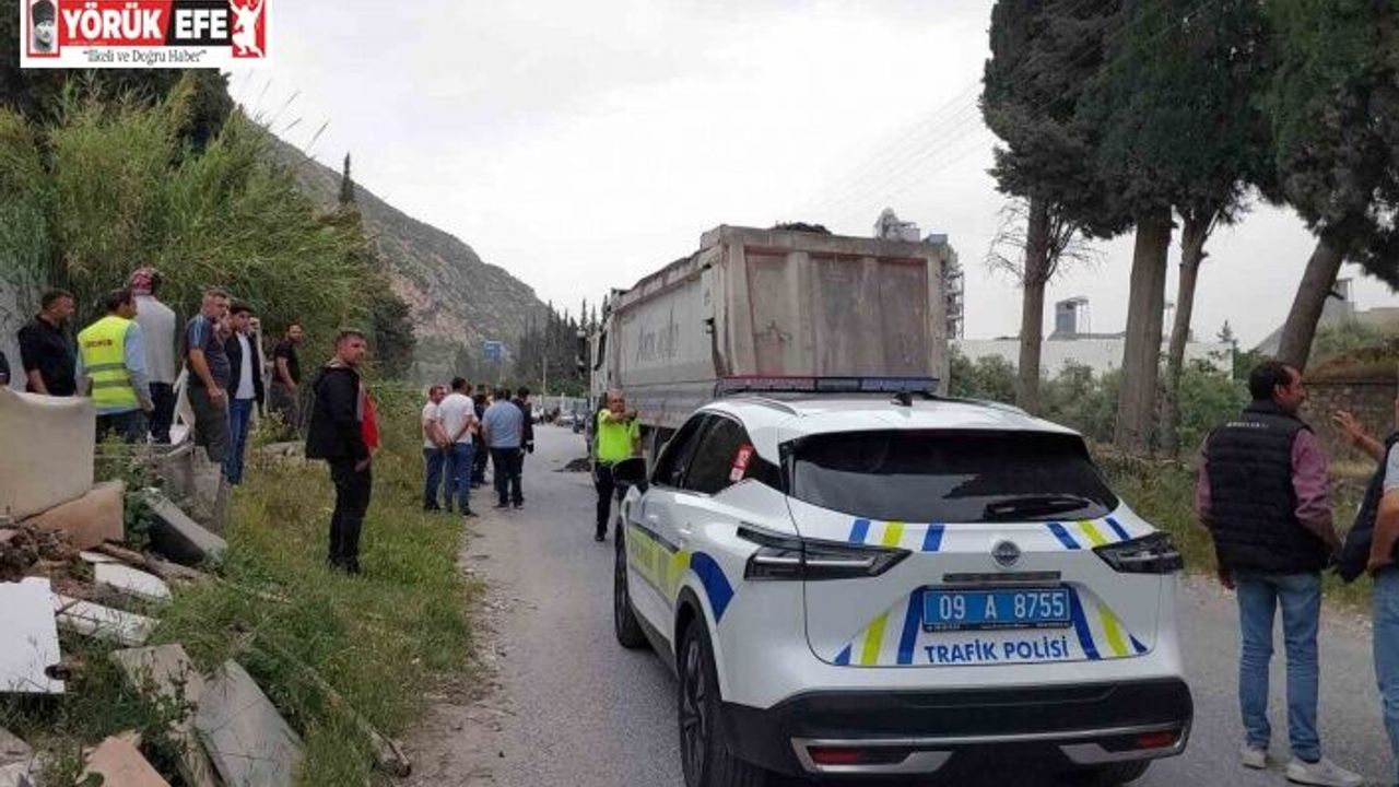 Söke’de feci kaza: Kamyonun çarptığı temizlik işleri personeli hayatını kaybetti