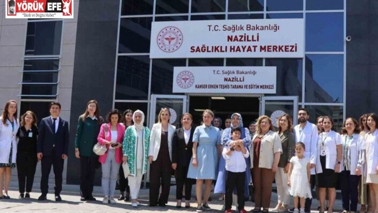 Vali Canbolat’ın eşi ve beraberindeki heyet Nazilli Sağlıklı Yaşam Hizmetleri’ni yerinde inceledi