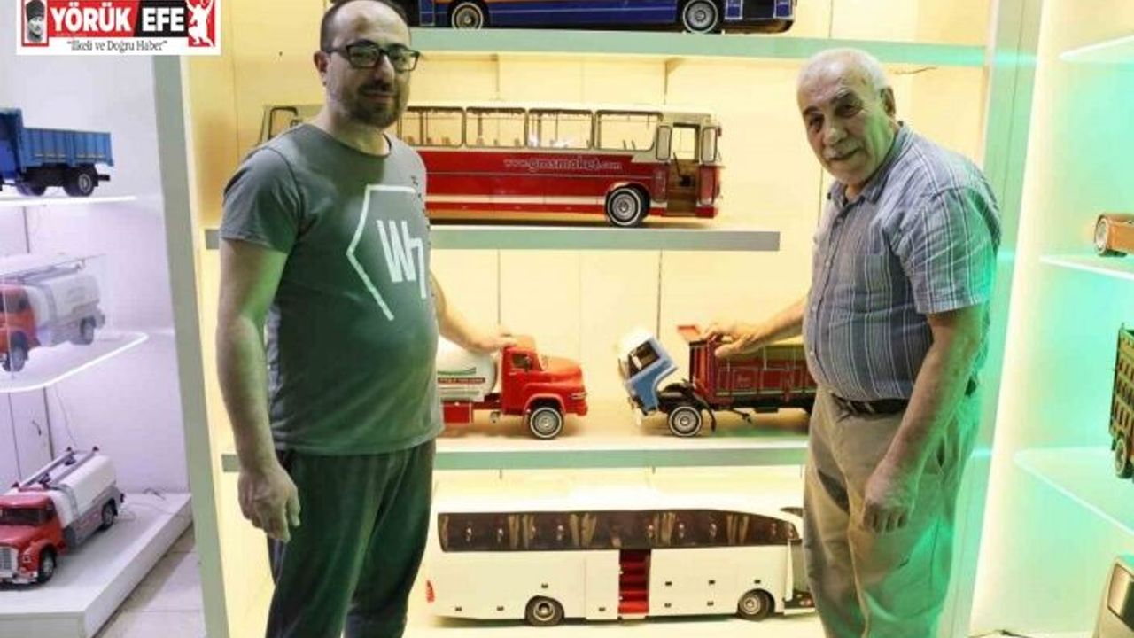 Hobisi ekmek kapısına dönüştü, el yapımı maket araçlar dünyaya açıldı