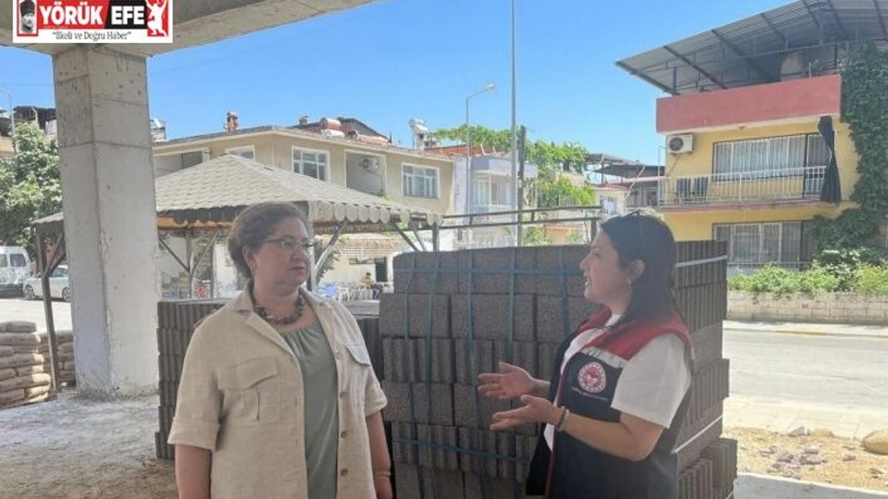 Kaymakam Doğru, kurum binası inşaatında incelemelerde bulundu