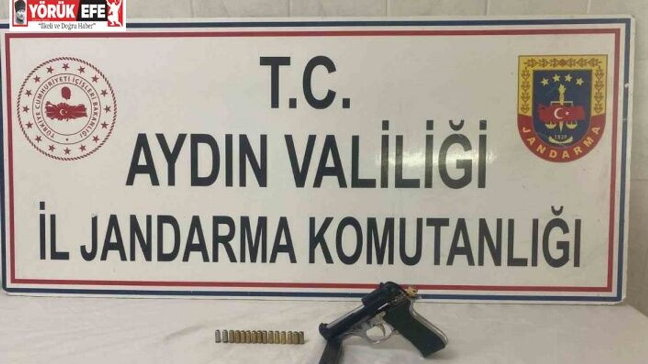 Şüphe üzerine durdurulan şahıstan tabanca ele geçirildi