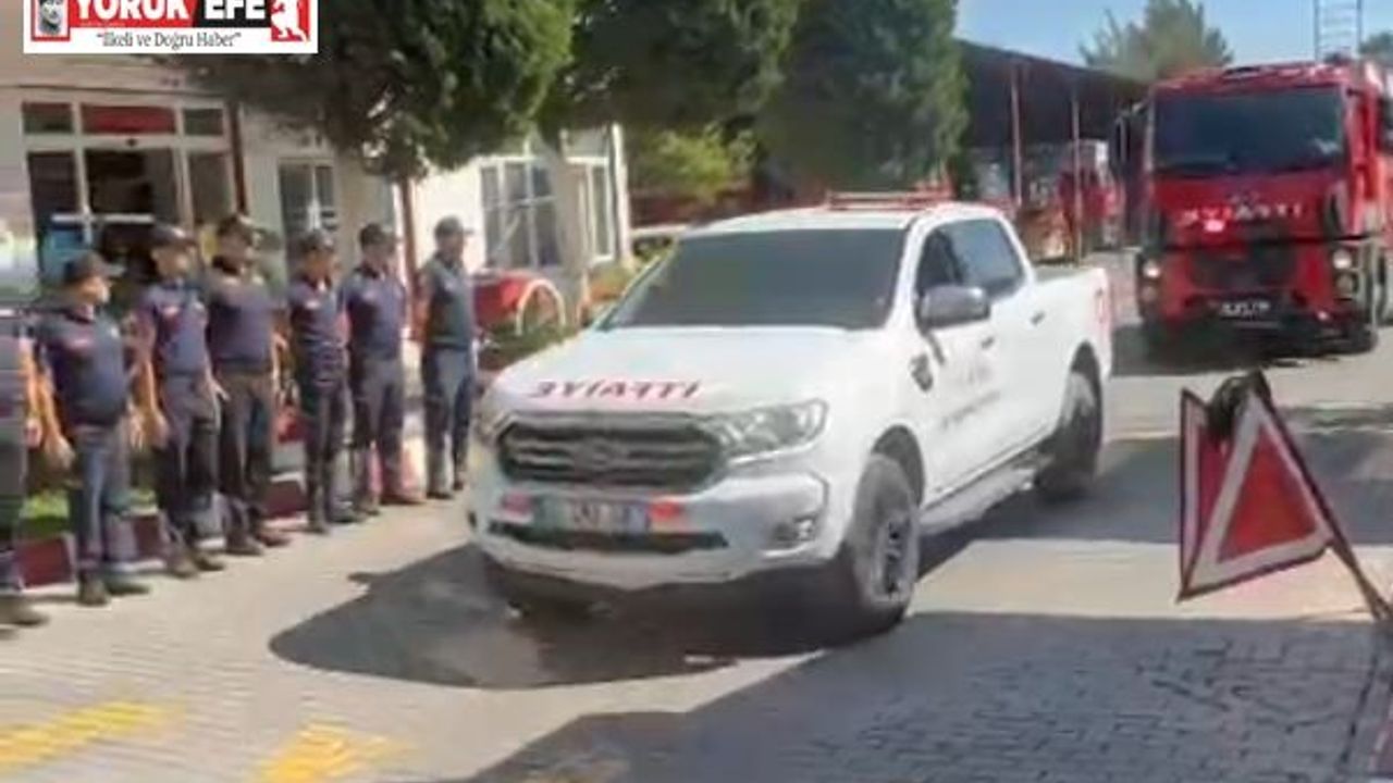 Aydın Büyükşehir Belediyesi İtfaiyesi Uşak yangınına müdahale için yola çıktı