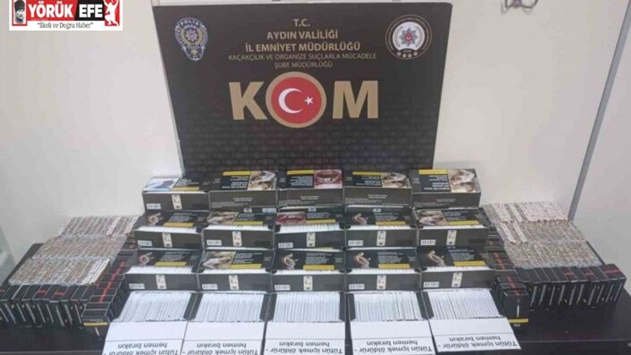 Aydın’da 13 bin 680 adet doldurulmuş makaron ele geçirildi