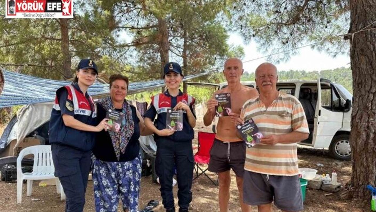 Didim’de vatandaşlar orman yangını riskine karşı bilgilendirildi