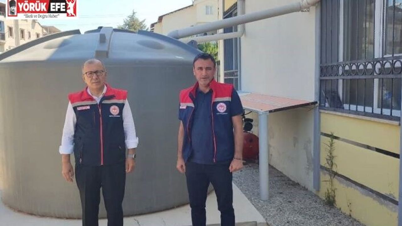 Didim’de yağmur suyu hasadı sistemiyle 20 ton su tasarrufu sağlandı