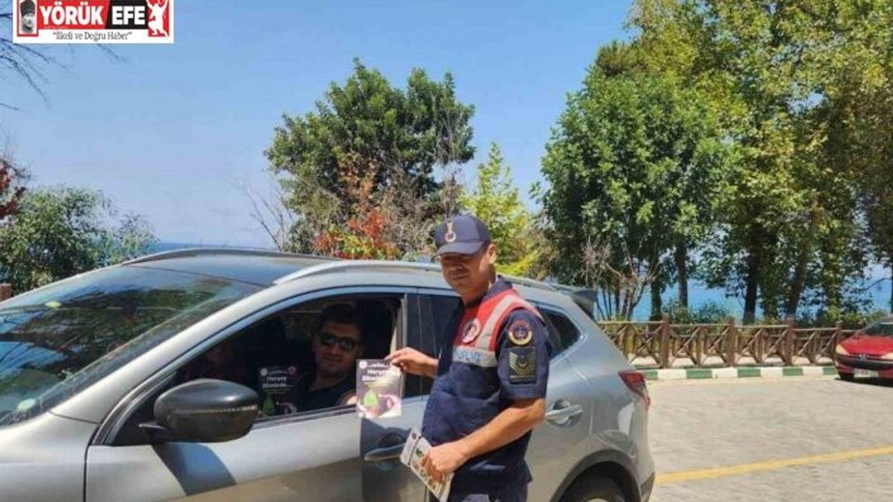 Jandarma ekipleri çevre ve orman yangınlarına karşı bilgilendirdi