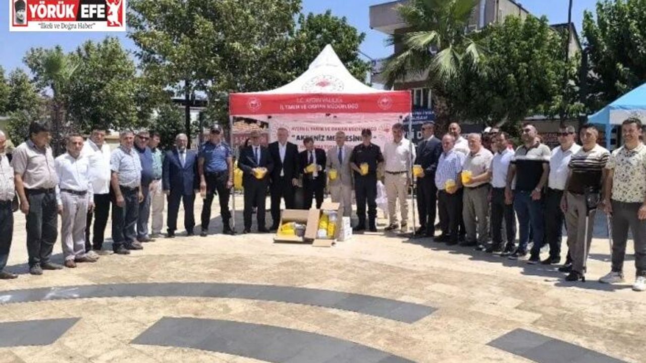 Köşk’te Akdeniz Meyve Sineği Tuzağı dağıtım töreni yapıldı