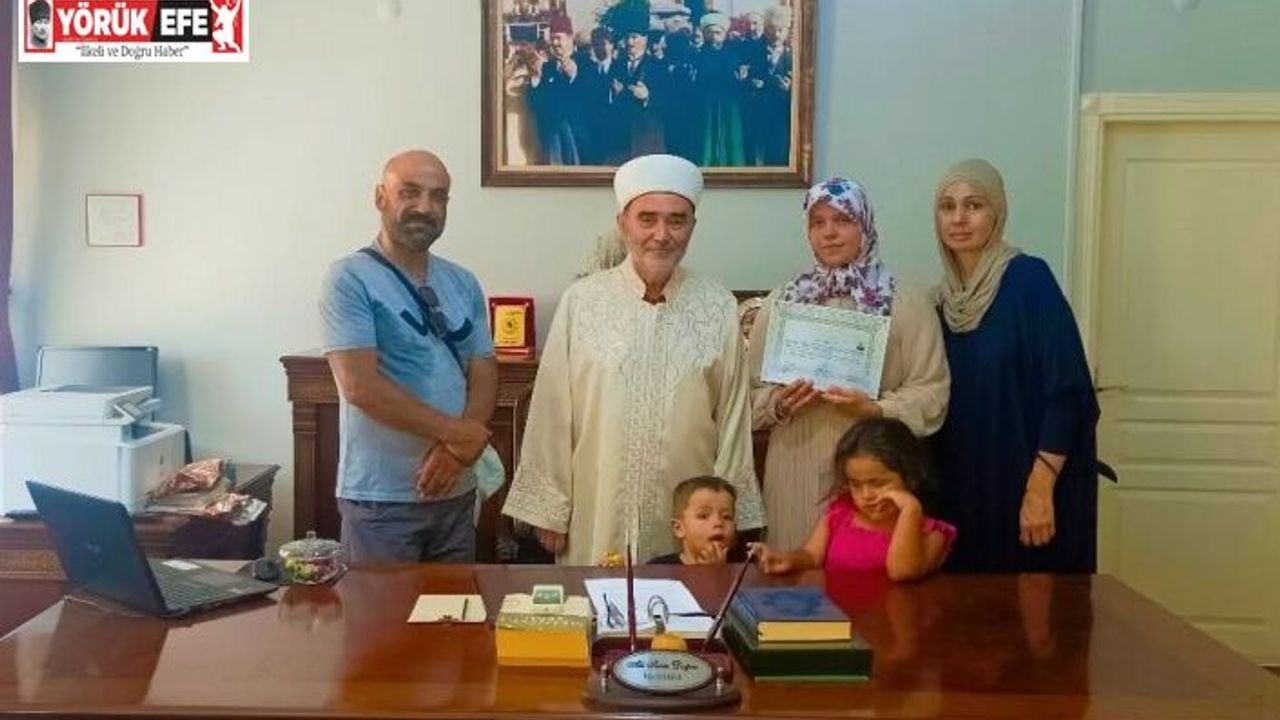 Söke İlçe Müftülüğü’nde ihtida töreni gerçekleştirildi