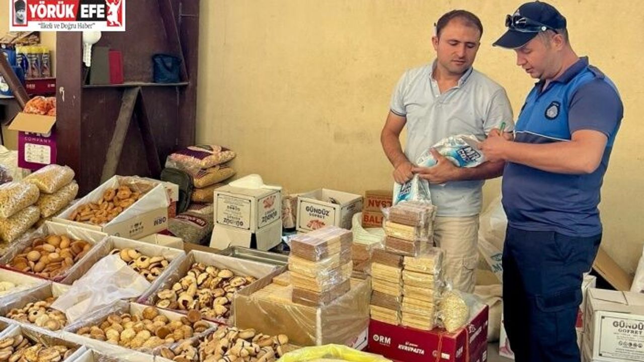 Çine’de zabıta ekiplerinden pazar yerinde sıkı denetim