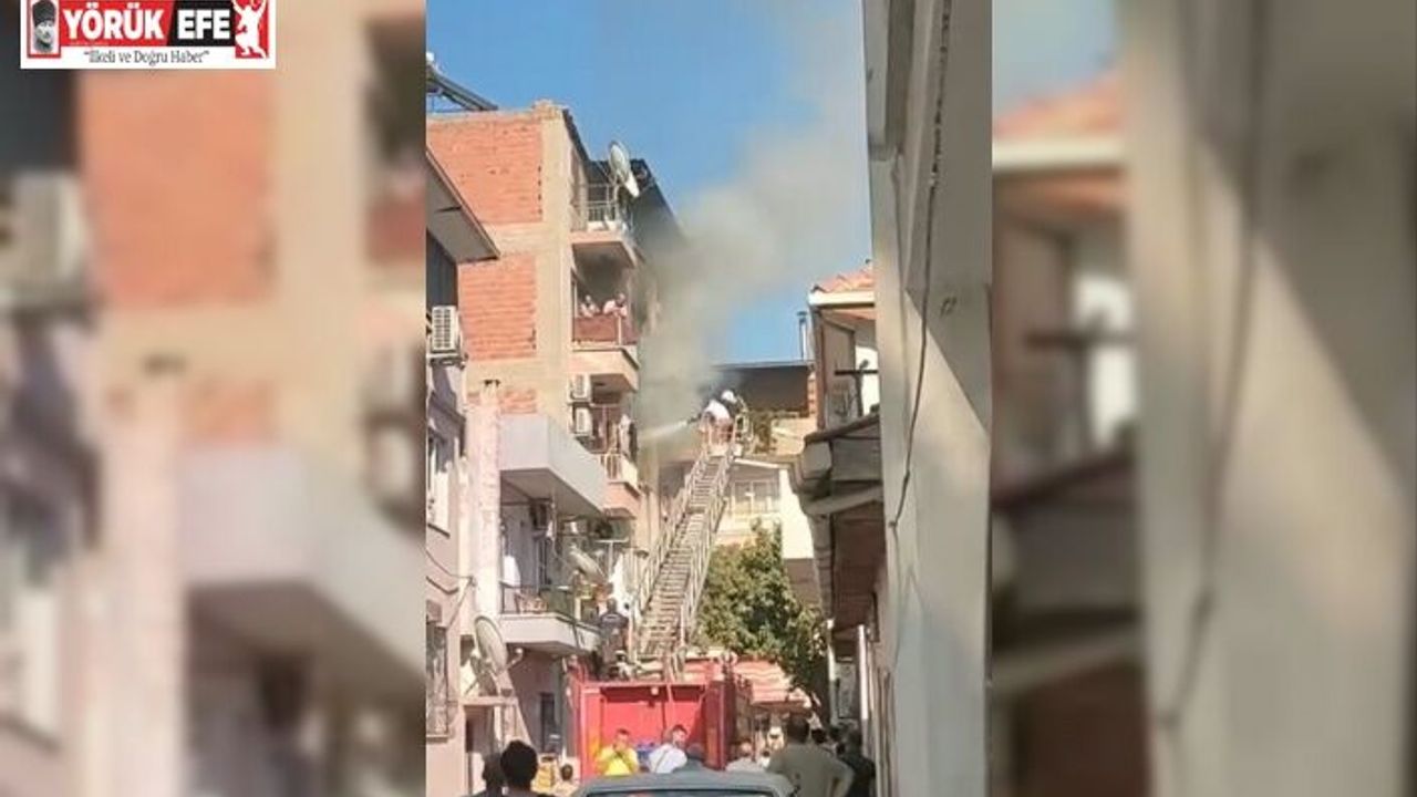İncirliova’da yangın çıktı, 2 kişi dumandan etkilendi