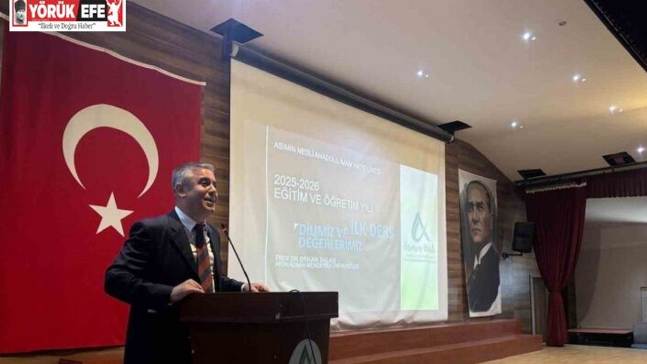 ADÜ Rektör Yardımcısı Prof. Dr. Salan, eğitim öğretim yılı açılışında ilk dersi verdi