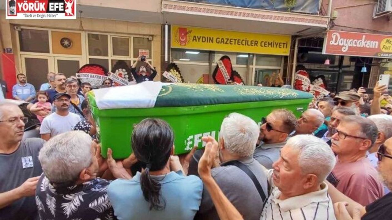 Aydınlı gazeteci Yazıcı’yı meslektaşları son yolculuğuna uğurladı