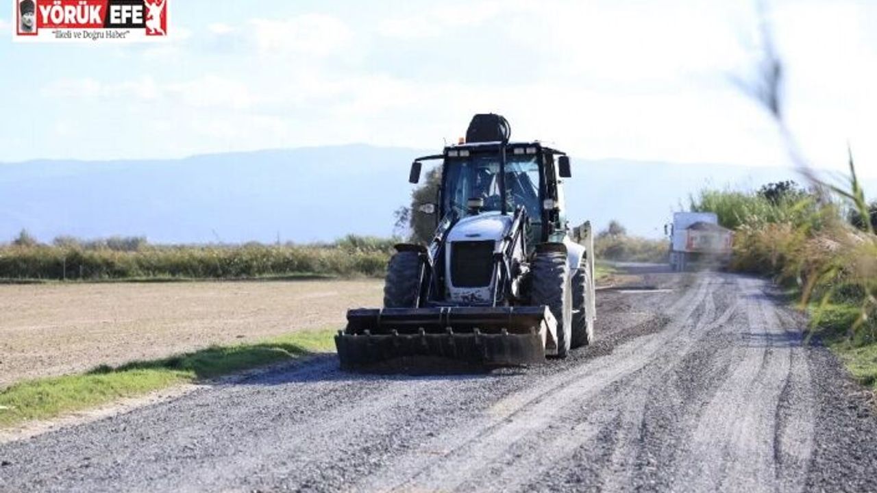 İncirliova Sınırteke’de yol genişletme çalışması yapılıyor
