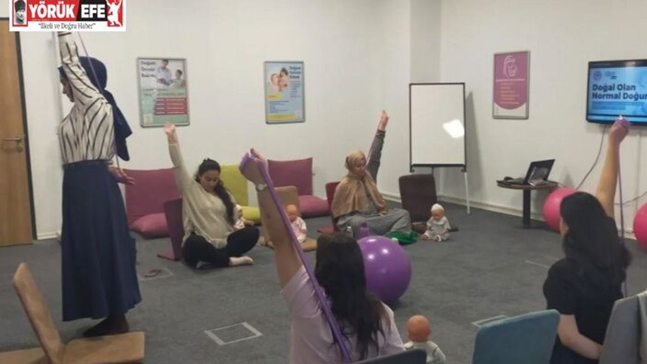 Anne adayları hem doğuma hem de bebek bakımına hazırlanıyor