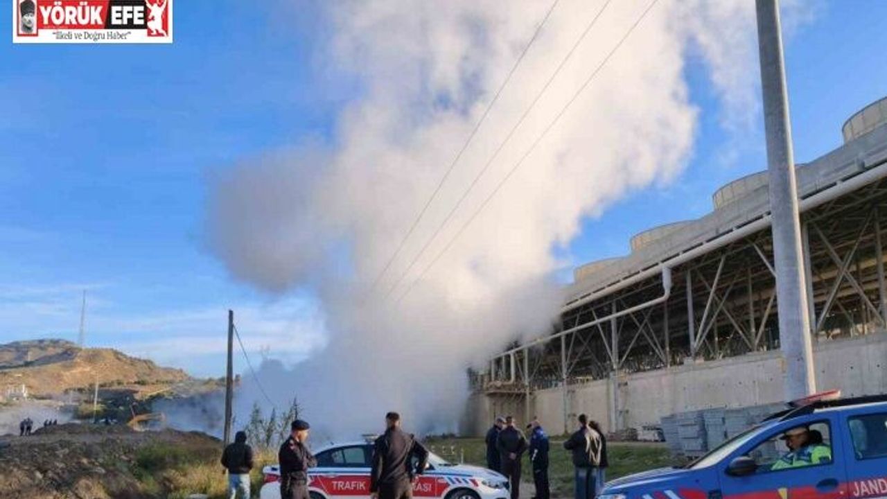 Aydın’da jeotermal akışkan iletim hattı patladı: 170 derecelik su çevreye yayıldı