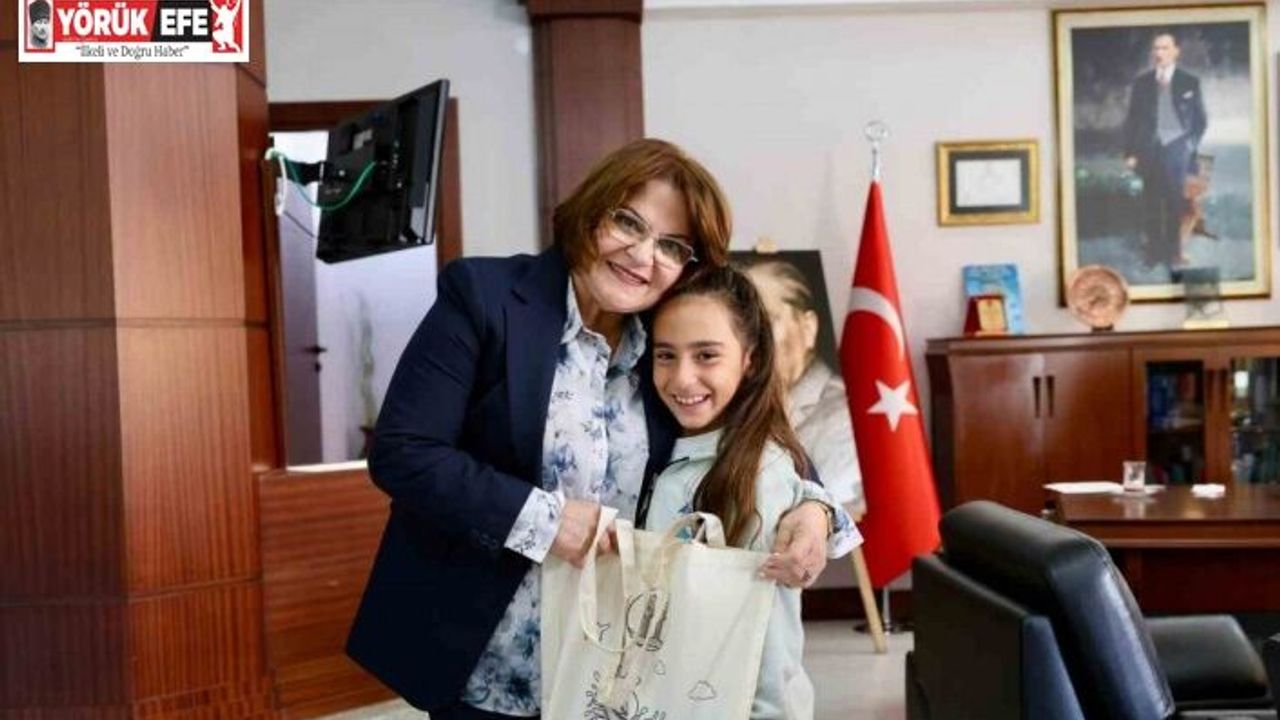 Küçük yelkenciler Başkan Gençay ile görüştü