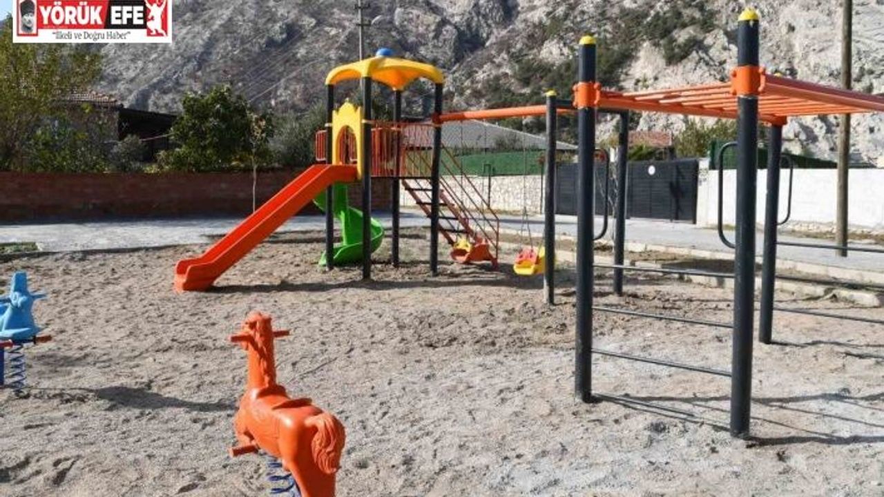 Söke Belediyesi’nden Sazlı Mahallesi’ne yeni Çocuk Oyun ve Dinlenme Alanı